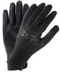 Montagehandschoen werkplaats large - zwart nylon met pu-coating