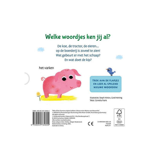 Deltas mijn eerste woordjes kartonboek - op de boerderij (1-3 j.)