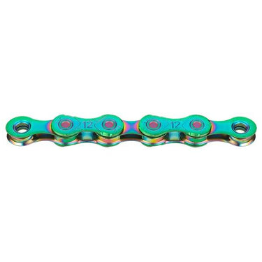 Kmc kette x12 chain x12 126 links aurora green