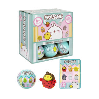 Load image into Gallery viewer, Molang pluche 7,5cm surprise display asst | 18 stuks

