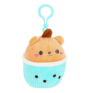 Load image into Gallery viewer, Pluchiez sleutelhanger pluche cupcake 10 cm 3 assorti | 6 stuks
