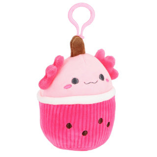 Load image into Gallery viewer, Pluchiez sleutelhanger pluche cupcake 10 cm 3 assorti | 6 stuks
