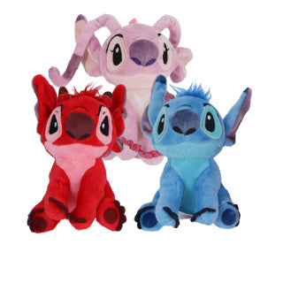 Pluche stitch leroy angel clip-on assorti