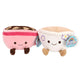 Pluchiez pluche koffie 18 cm 3 assorti | 2 stuks