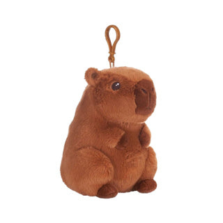 Pluche capybara bag clip 3 assorti 12 cm | 12 stuks