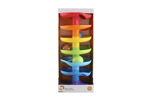 Playgo - regenboog helling met 3 gekleurde ballen