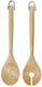 Kitchenaid saladebestek, salade couvert, set van 2 stuks, 30 cm, berkenhout, bruin -