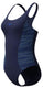 Speedo placement medalist 1 piece dames sportbadpak - marine blauw
