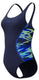 Speedo hyperboom muscleback 1 piece dames sportbadpak - marine blauw