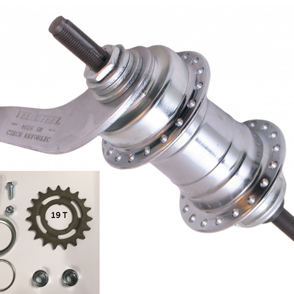 Brake hub Favorit 36 ​​holes complete - silver