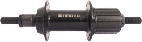 Achternaaf 7 speed Shimano FH-TY500 36 gaats - vaste as - zwart