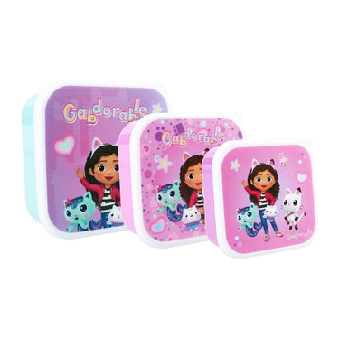 Vadobag gabby's dollhouse snackbox en fruitdoos - 3in1