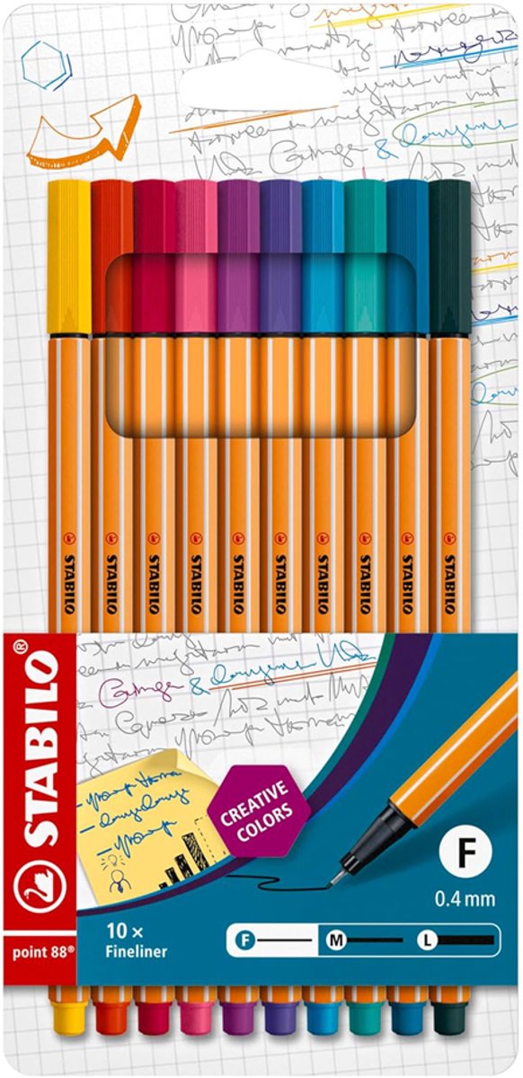 Load image into Gallery viewer, Stabilo point 88 fashion colors fineliners - 10dlg.

