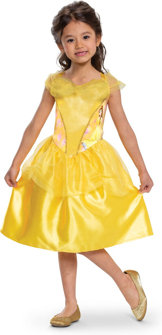 Disguise disney prinses - beauty the beast, belle basic plus, maat s (5-6 jaar)