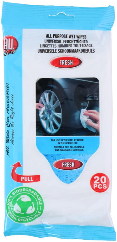 All ride - alles reiniger doekjes fresh - schoonmaakdoek - kunststof