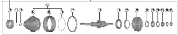 Binnenwerk Shimano Nexus 8 remnaaf SG-C6001-8C (184 mm as)