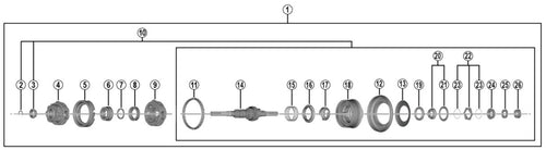 Shimano nexus 7 binnenwerk rollerbrake y3et98010