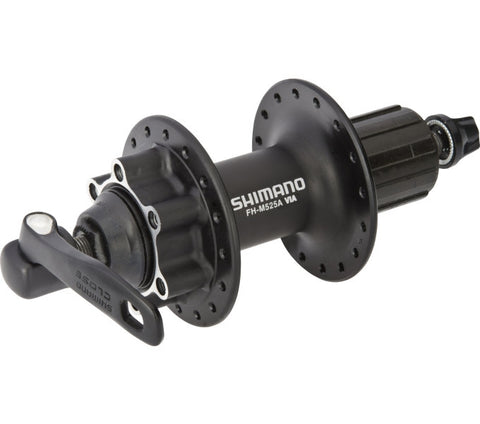 Rear hub 8/9/10 speed Shimano FH-M525 - 32 holes - 6 bolts brake disc mount - black