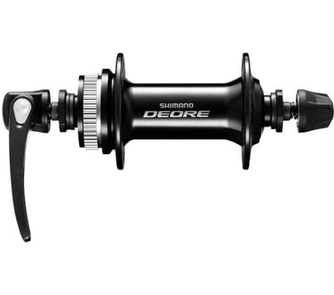 Shimano voornaaf deore hb-m6000 - 32 gaats - 100 mm inbouwbreedte - met snelspanner - zwart