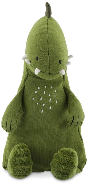 Trixie knuffel - mr. dino - dieren pluche - dinosaurus - eerste knuffel voor baby - 100% biologisch katoen - klein