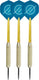 Faver dartpijlenset compleet - reserve shafts - brass coated - blauw - 24 gram