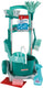 Klein toys leifheit speelgoed schoonmaaktrolley - incl. schoonmaak accessoires - turquoise