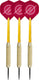 Faver dartpijlenset compleet - reserve shafts - brass coated - rood – 23 gram