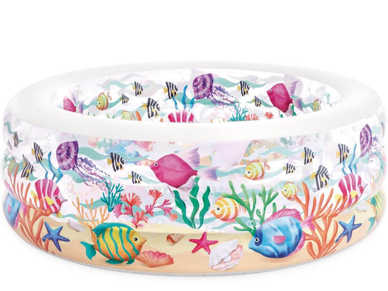 Load image into Gallery viewer, opblaaszwembad aquarium 58480NP 152 x 56 cm transparant
