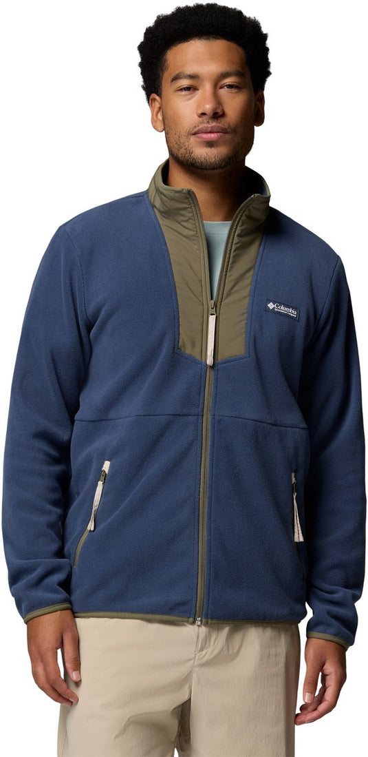 Columbia sequoia grove™ full zip fleece heren outdoortrui - dark mountain, stone green