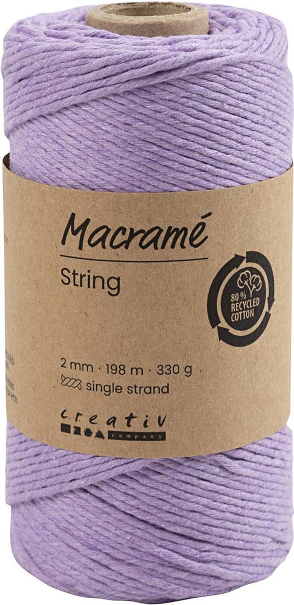 Load image into Gallery viewer, Creativ company macrame koord paars, 198m

