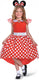 Disguise disney - minnie, rood minnie klassiek verkleedkostuum, maat s (5 - 6 jaar), meisjes