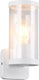 Rl live your light reality bonito - wandlamp - wit mat - excl. 1x e27 4 w - wandmontage - buitenverlichting - ip44