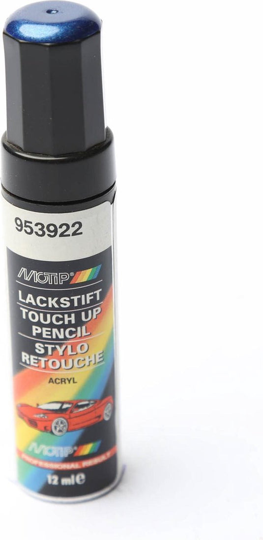 Motip 953922 - auto lakstift - blauw metallic - 12 ml