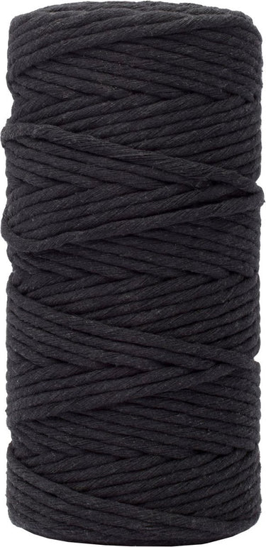 Vaessen creative macrame touw - zwart - 3mmx100m