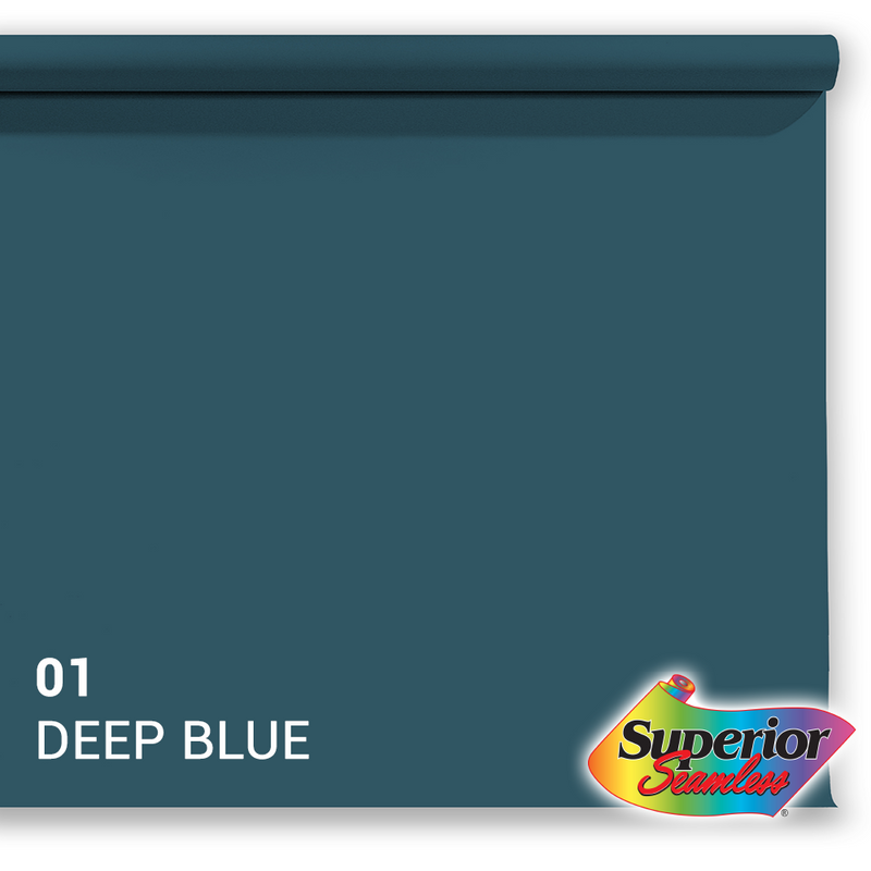 Load image into Gallery viewer, Superior achtergrondpapier 01 deep blue 1,35 x 11m
