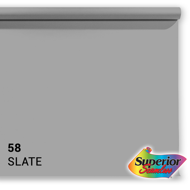 Load image into Gallery viewer, Superior achtergrondpapier 58 slate grey 1,35 x 11m
