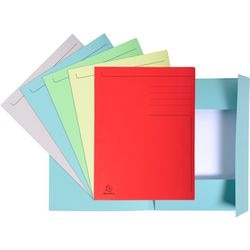 3-flap map exacompta a4 kleurenassortiment