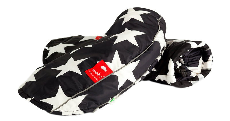 Load image into Gallery viewer, Wobs handmof stars black white
