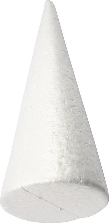 Creativ company styropor kegel wit, 35cm