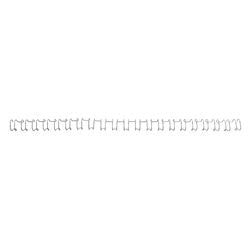 Draagbindruggen wirebind 21 gbc metaal 8mm zilver 60vel
