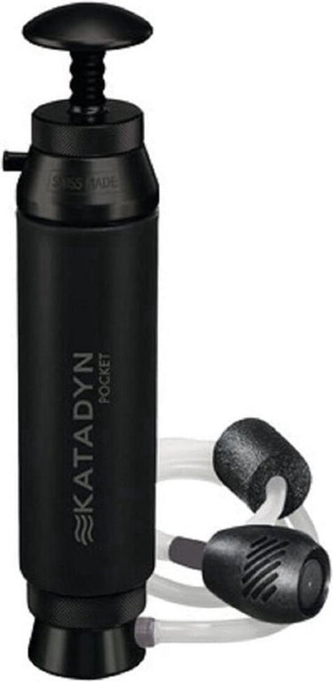 Katadyn pocket waterfilter tactical line - draagbare waterfilter - voor camping, survival outdoor avonturen - waterfiltersysteem - drinkwater filter - diepe filtratie - zwart