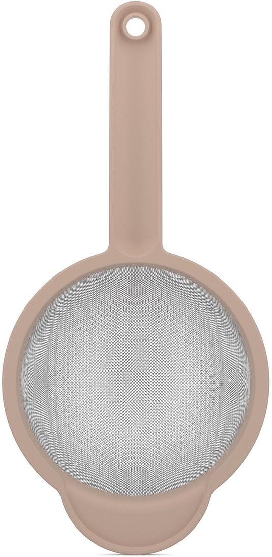 Mepal zeef chef it - 16.7 cm - met handig ophangoog - past in beslagkommen - hittebestendig tot 110°c - vaatwasmachinebestendig - bakspullen - chalk