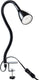 B.k.licht - bureaulamp - dimbaar klemlamp - tafellamp met gu20 lichtbron - 5w - 400lm - warm wit licht - 5.5 × 60 cm