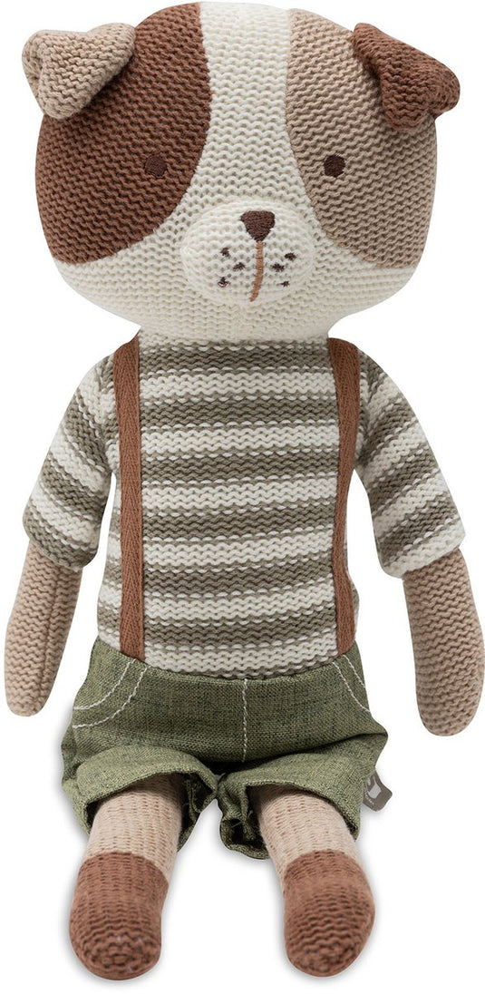 Jollein knuffel - 40x15cm - hond – mick – knuffelpop