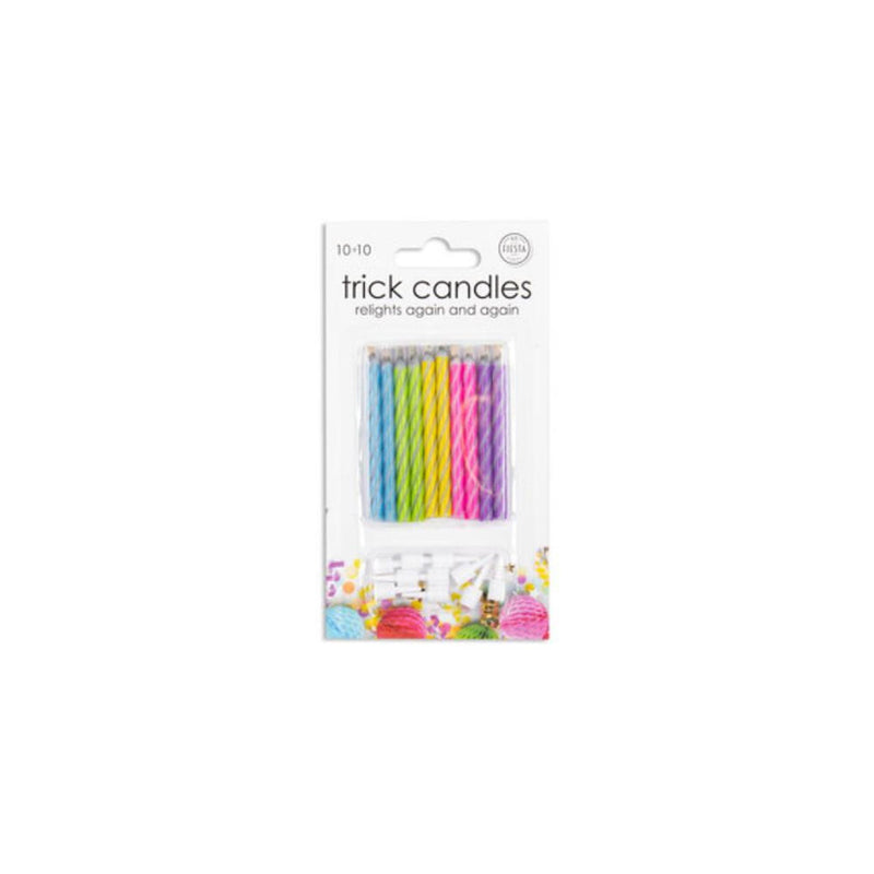 Load image into Gallery viewer, Globos magische taartkaarsjes 0,5x6cm 10 stuks op kaart
