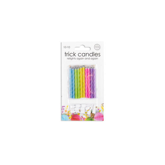 Globos magische taartkaarsjes 10 stuks op kaart