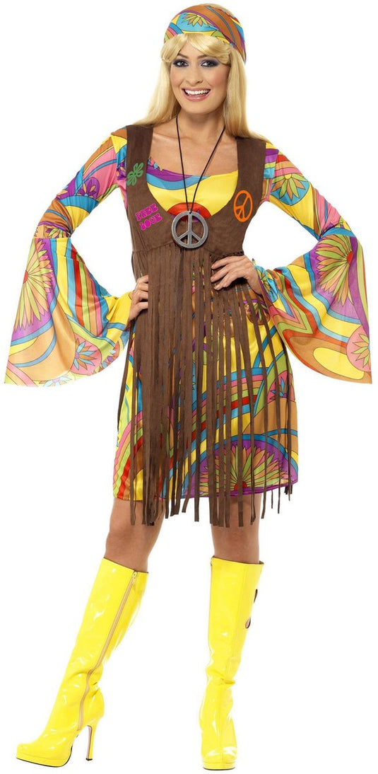 Vegaoo hippie outfit voor dames - verkleedkleding - medium