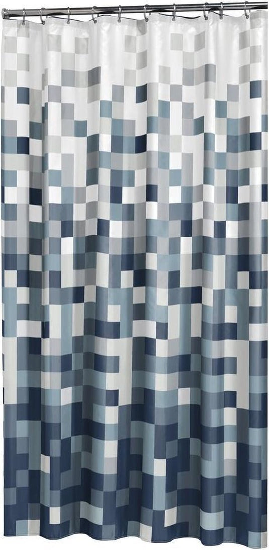 Sealskin pixel douchegordijn 180x200 cm - polyester - zwart