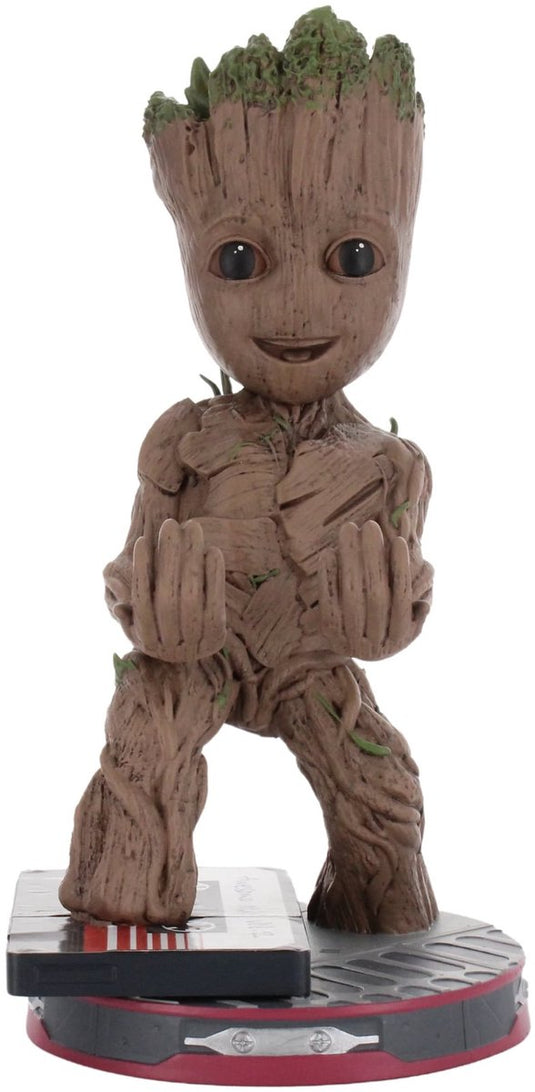 Cableguys guardians of the galaxy - smiley groot - figurine standaard voor telefoon | controller | oplaadcase (cable guys original)