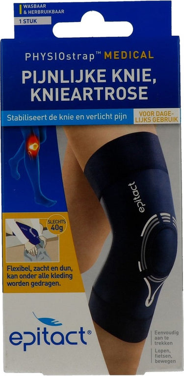 Epitact physiostrap medical - kniebandage - maat xl (44- 47cm) - bij knieartrose en knieschijfpijn - 1 stuk